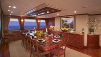 Golf Charter Yacht Stargazer -  Formal Dining Room